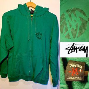 Archive Fashion Vintage Stüssy Stussy Zip-Up Hoodie Sweatshirt Jumper Jacket